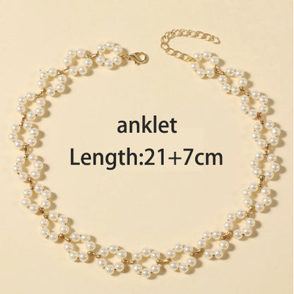 Cross Border New Creative Retro Simple Pearl Necklace Women's Light Luxury Exquisite Clavicle Chain Ins Style Necklace Fashion