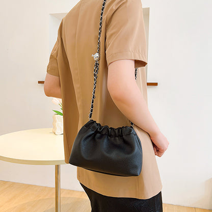 New Fashion Popular Cross-Border Trade Chain Special-Interest Shoulder Bag Cloud Bag All-Match Messenger Bag