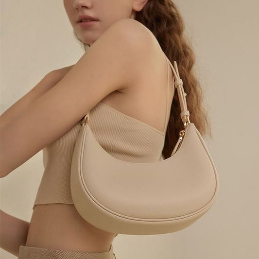 Cross-Border Bags Spring and Summer Simplicity Underarm Bag Shoulder Niche Baguette Bag Female Messenger Bag  New Hobos