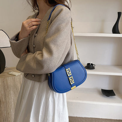 New Underarm Saddle Bag Women's Fashion All-Match Chain Bag Special Interest Light Luxury Commuter Shoulder Messenger Bag