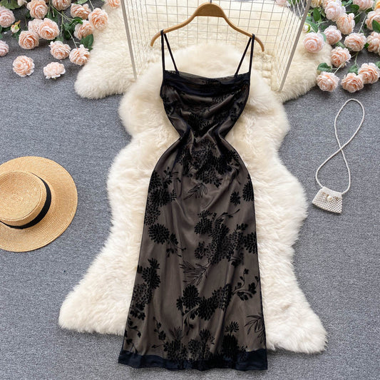 VAKKV Sexy Tight Black Lace Dress Summer Women Holiday Dress P223