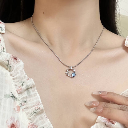 Minimalist Design Necklace Light Luxury Minority Bow High-Grade Clavicle Chain Female Necklace  New All-Matching Day