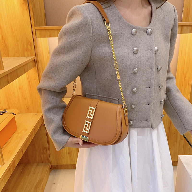 New Underarm Saddle Bag Women's Fashion All-Match Chain Bag Special Interest Light Luxury Commuter Shoulder Messenger Bag