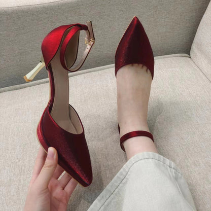 Z28-104 Waterproof Platform  Autumn New Stiletto Heel Pointed Toe Sexy Women's Shoes Korean Style Versatile High Heel Pumps