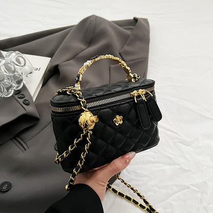 Korean Style Ins Chic Chanel-Style Bag Women's  Spring and Summer New Rhombus Chain Small Square Bag Messenger Bag