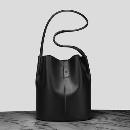 [Cross-Border Export]  New Fashion Versatile Large Capacity Korean Retro Leisure Bucket Bag Shoulder Bag