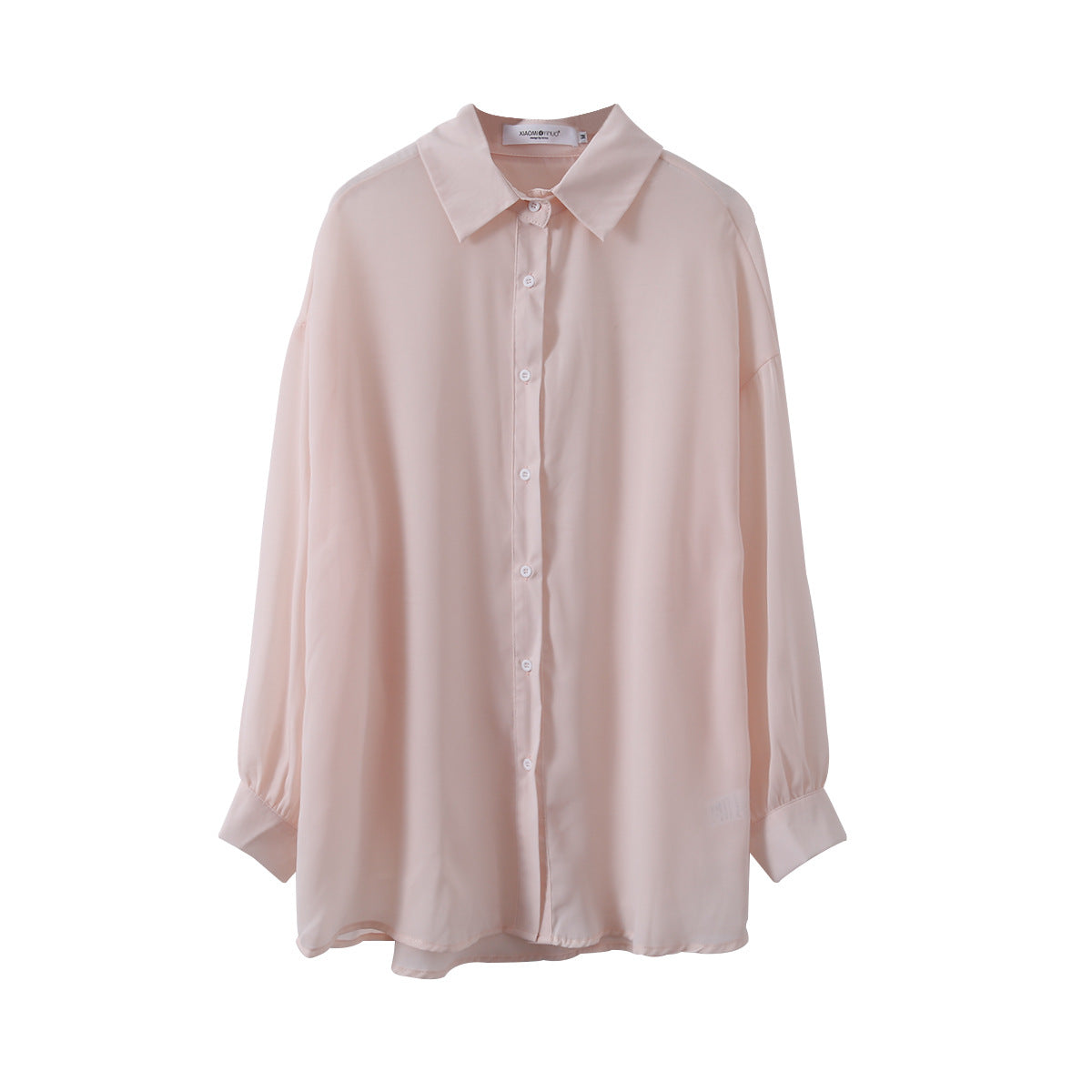 [Ovann] Yx9009 Chiffon Solid Color Shirt  Summer New Air Conditioning Shirt Loose Long Sleeve Sun Protection Shirt