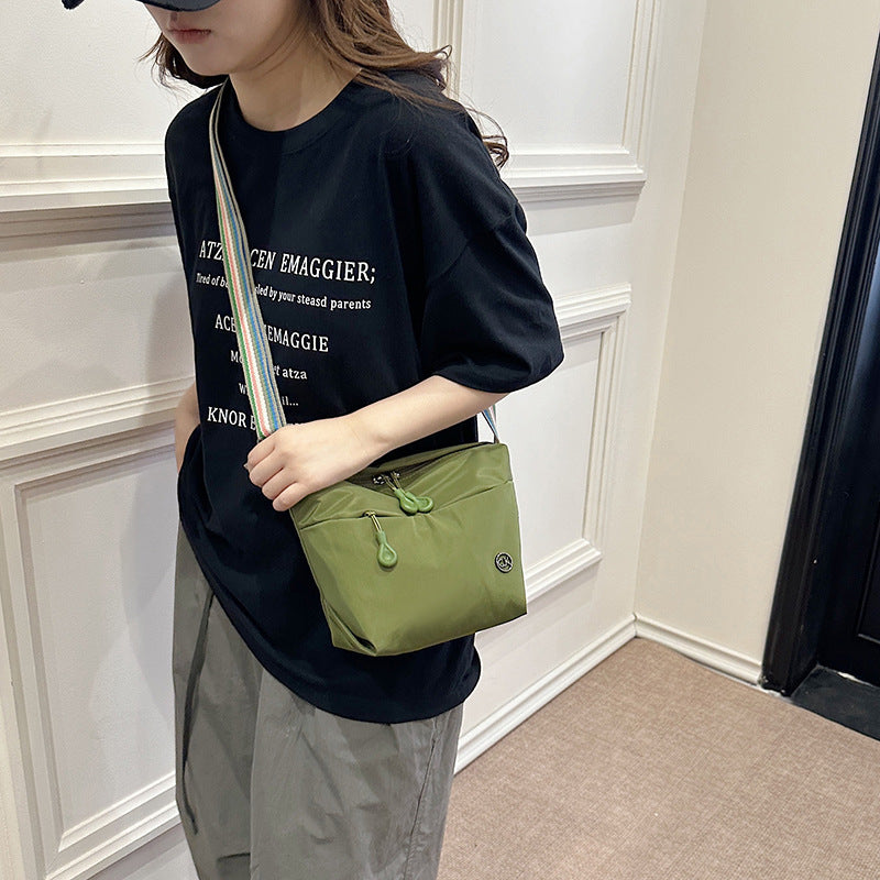 Cross-Border Fashion Small Square Bag New Trendy One-Shoulder Bag Women's Waterproof Lightweight Crossbody Bag Minimalism Small Shoulder Bag