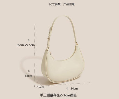 Cross-Border Bags Spring and Summer Simplicity Underarm Bag Shoulder Niche Baguette Bag Female Messenger Bag  New Hobos