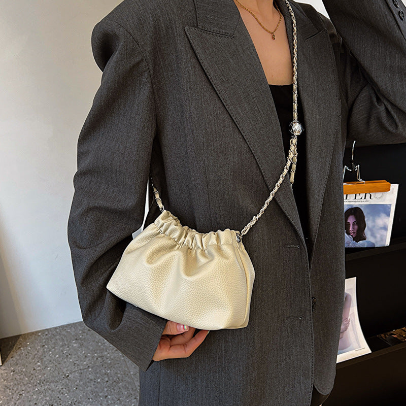 New Fashion Popular Cross-Border Trade Chain Special-Interest Shoulder Bag Cloud Bag All-Match Messenger Bag