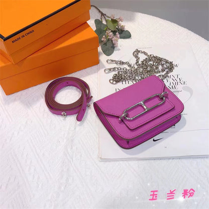 Textured Mini Pig Nose Chain Bag Small Square Bag Female  Spring and Summer New Shoulder Messenger Bag Mini Purse Tide