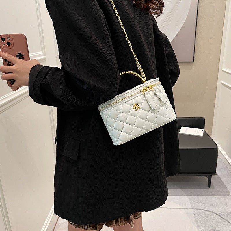 Korean Style Ins Chic Chanel-Style Bag Women's  Spring and Summer New Rhombus Chain Small Square Bag Messenger Bag