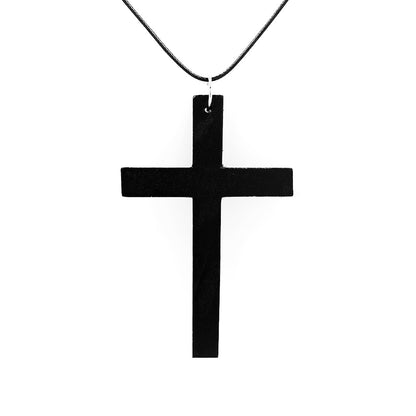 vakkv  Hot Sale HOTan and NEWn Fashion Cross Necklace Wooden Simple All-Match Sweater Chain Accessories in Stock Wholesale