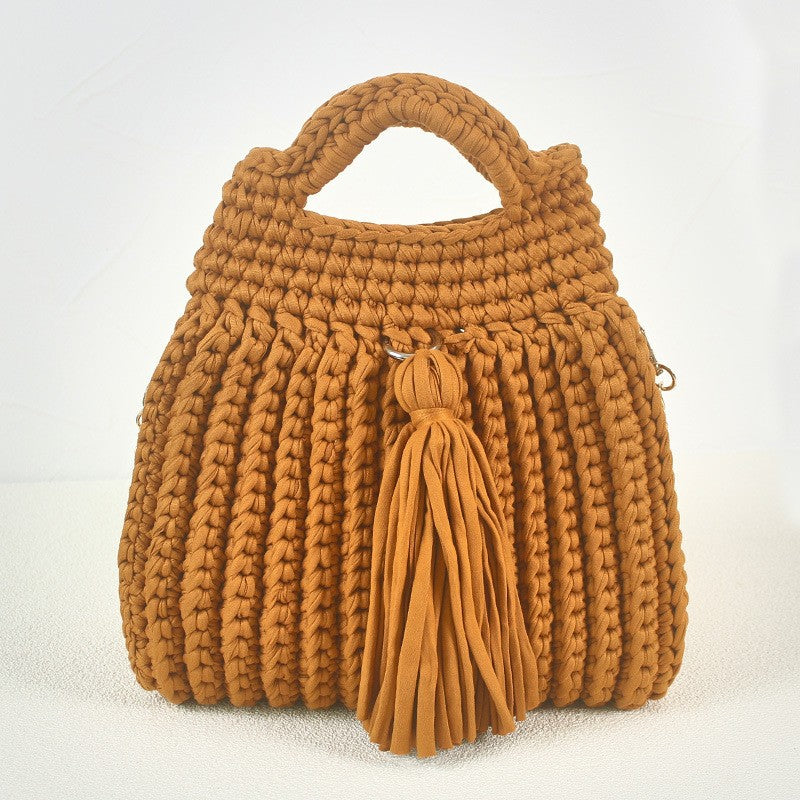 Xuan Ya Hand-Woven Women's Handbag Color Bag Women's Crossbody Chain Bag Cross-Border Handbag