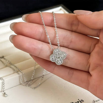 vakkv  Summer Cube Sugar Necklace Princess Light Luxury Titanium Steel No Fading Clavicle Chain All-Match Necklace Ornament Wholesale