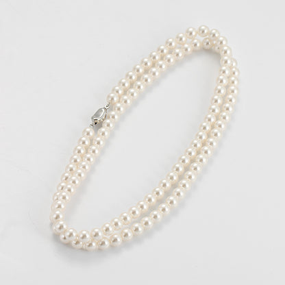 120cm Pearl Necklace Multi-Wear Perfect Circle Imitation Shijia Necklace Twin High-Grade Women's All-Matching Long Sweater Chain