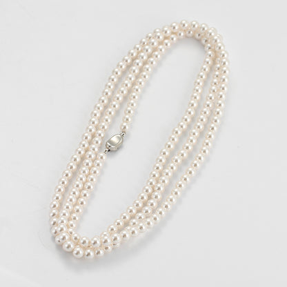 120cm Pearl Necklace Multi-Wear Perfect Circle Imitation Shijia Necklace Twin High-Grade Women's All-Matching Long Sweater Chain