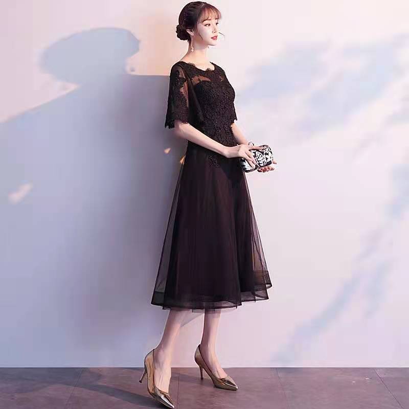 VSKKV Annual Party Evening Dress Women  Spring New Banquet Temperament Elegant Party Host Slim Long Dress