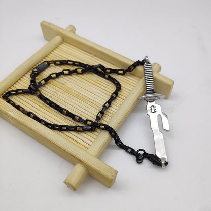 Cursing Back to Battle Necklace Huaiyu Folding Yufu Black Zerwanli Lock Necklace Bracelet Pendant Necklace Cos Jewelry