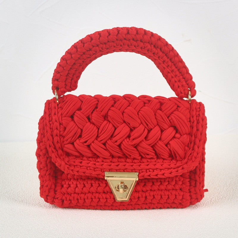 Xuan Ya Hand-Woven Women's Handbag Color Bag Women's Crossbody Chain Bag Cross-Border Handbag