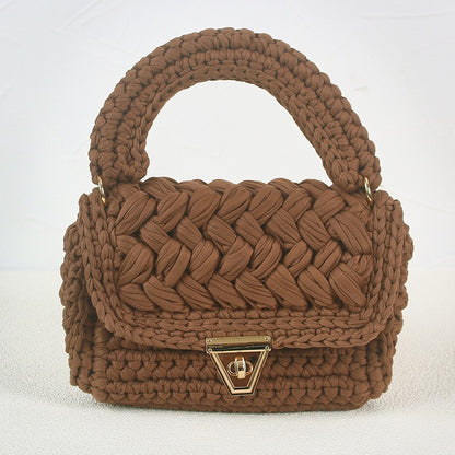 Xuan Ya Hand-Woven Women's Handbag Color Bag Women's Crossbody Chain Bag Cross-Border Handbag