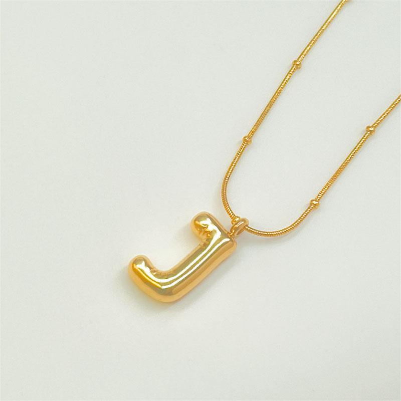 Popular Ins Necklace 18K Gold Titanium Steel Non-Fading Girls' Clavicle Chain High-Grade English Letter Stainless Steel Necklace