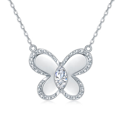 Popular HOTan and NEWn XINGX S925 Sterling Silver Necklace Women's All-Match Xiangjia Ka Home Jewelry Butterfly Pendant