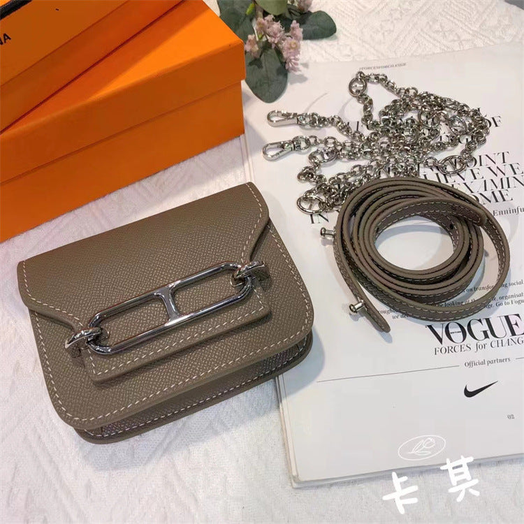 Textured Mini Pig Nose Chain Bag Small Square Bag Female  Spring and Summer New Shoulder Messenger Bag Mini Purse Tide