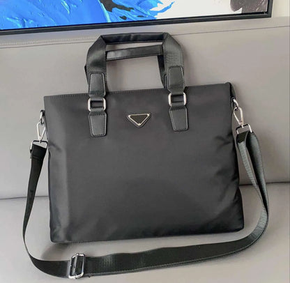 Sale Men Shoulder Briefcase Black Leather Designer Handbag Business Mens Laptop Bag Messenger Bag 5 star review