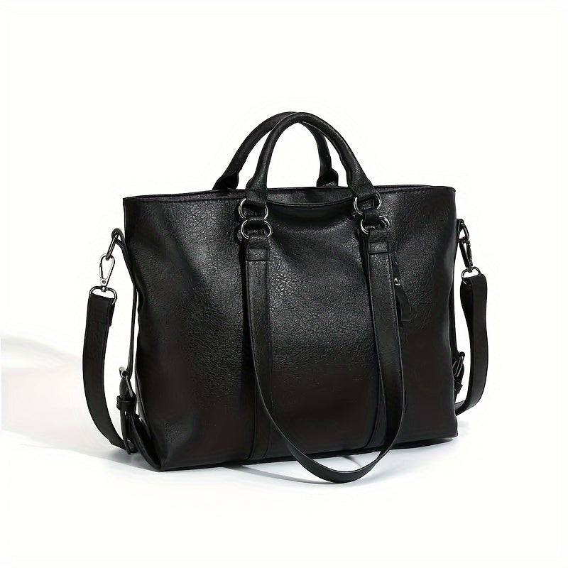 Stylish Women's Tote Bag - Casual Fashion Work-to-Travel Handbag with Adjustable Strap, Chic Versatile Purse for Daily Use, Perfect for Commuting, Travel, and Business Trips