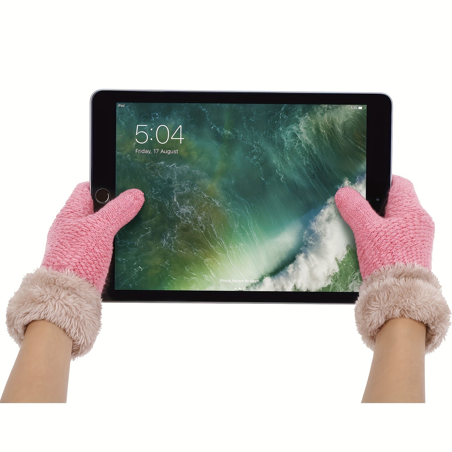 Winter Gloves 3 Pack Touchscreen Winter Solid Knit Mitten