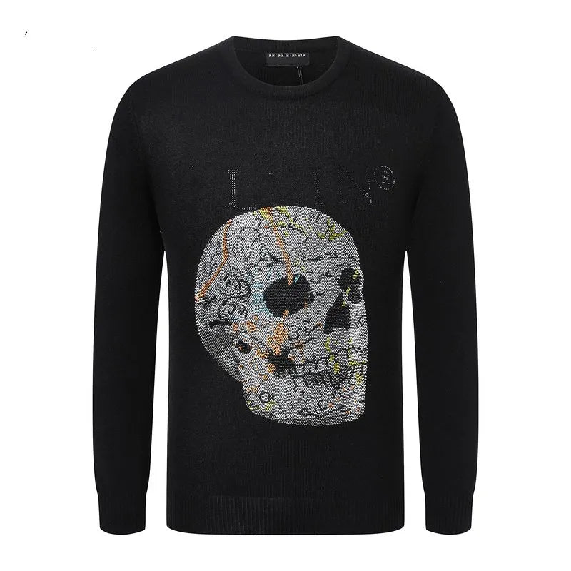 Rhinestone Plein Philipps Loose Designer men women hoodies hoody pullover sweatshirts loose long sleeve jumper men's PP Skull sweaters Tops clothing with printing