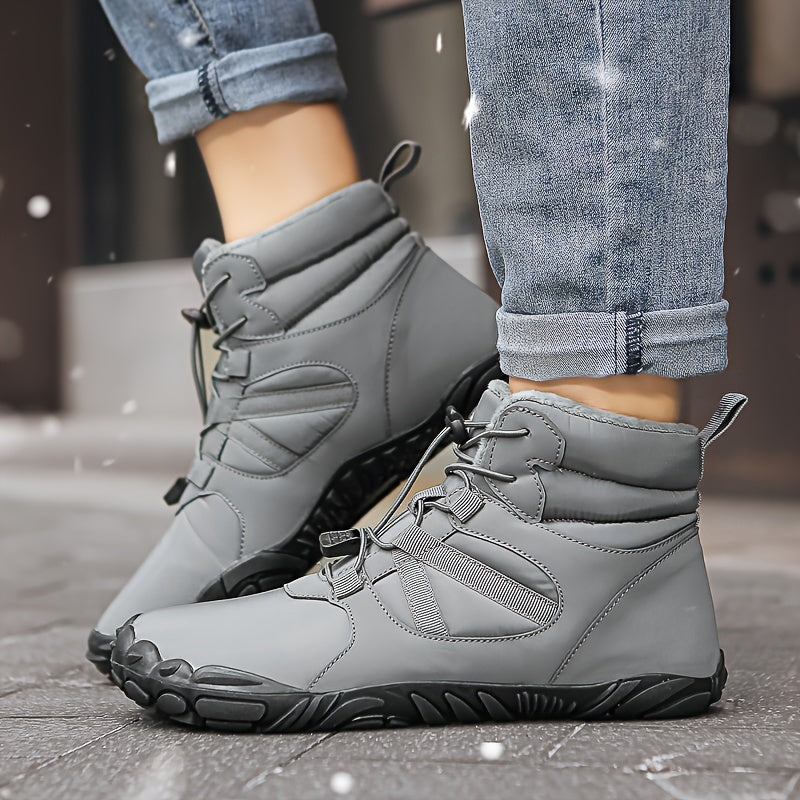 Winter Snow Boots - Warm, Fleece-Lined, Anti-Slip with Adjustable Buckle for Men & Women