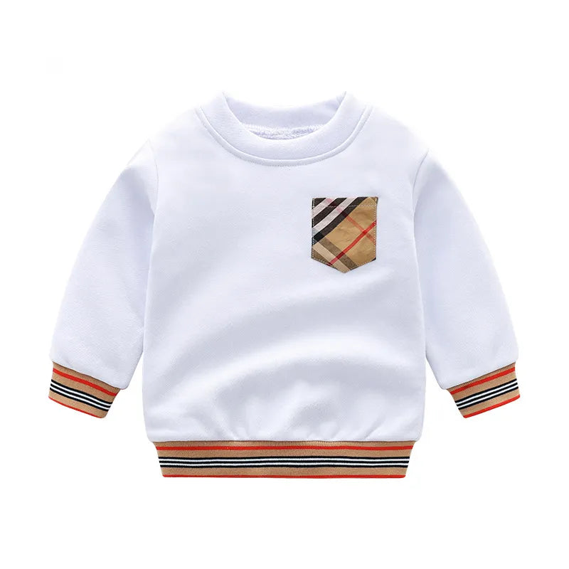 Baby Boys Girls Sweaters Sweatshirts Pullover Spring Autumn Kids Long Sleeve Sweatshirts Children Cotton Top