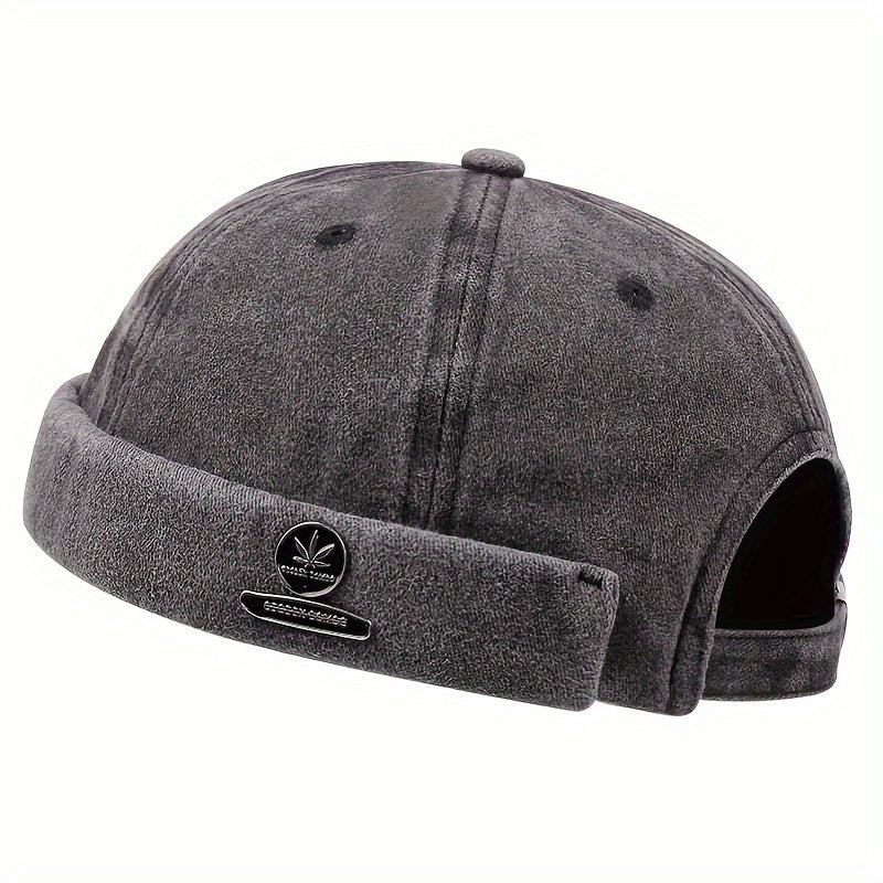 1pc Fashionable Washed Retro Beanie Cap - Skullies & Beanies with Soft Brushed Fabric, Classic Design, and Adjustable Fit - Perfect for Casual Daily Wear