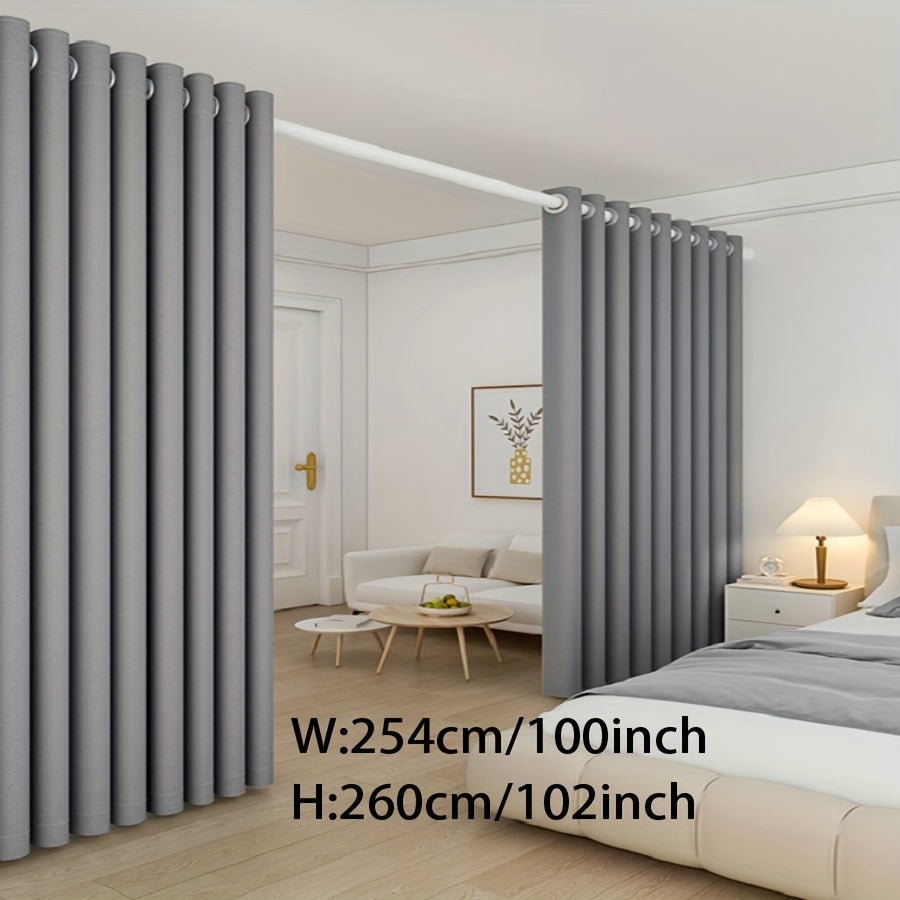 1pc Premium Blackout Room Divider - Classic Sound Isolating Privacy Panel with Grommet Top for Bedroom, High Precision Plain Weave Polyester, Hand Wash, All-Season, Pastoral Theme - Home Decor for Living Room, Bedroom, Kitchen Patio