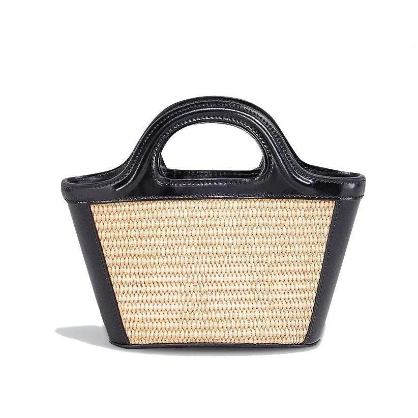 Fashion Mens Mini Tropicalia Micro Rattan Straw Bag Summer Raffias Weave Cross Body Designer Bags Luxury Handbag Lady Clutch Shoulder Totes Womens Travel Beach Bag