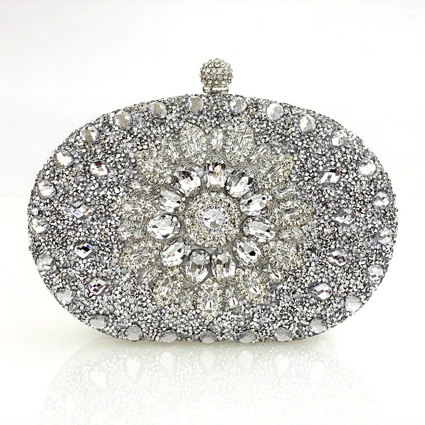 Glamorous Sunflower Rhinestone Clutch Bag - Sparkling Luxury for Evening Parties, Cocktail Dinners, Weddings & Festivals - A Durable, Versatile Handbag for Carnaval and Music Events