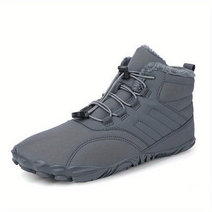 Men's No Tie Thermal Winter Shoes Boots, Casual Walking Shoes Snow Boots