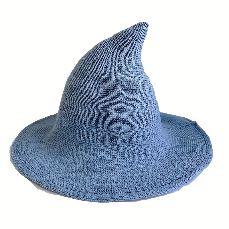 1pc Witchcraft Unisex Woolen Hat - Soft, Warm, and Stylish for Halloween Party, Daily Wear, and Gift Giving - Perfect for Costume Accessory and Fashion Statement