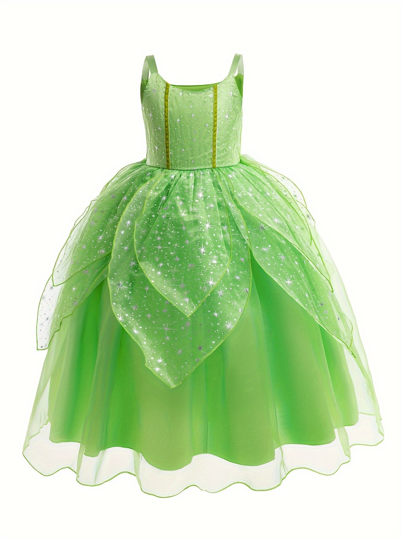 5-Piece Fairy Princess Dress Up Set: Tutu Dress, Wings, Magic Wand, Crown, and Earrings for Girls' Party Performance and Gift