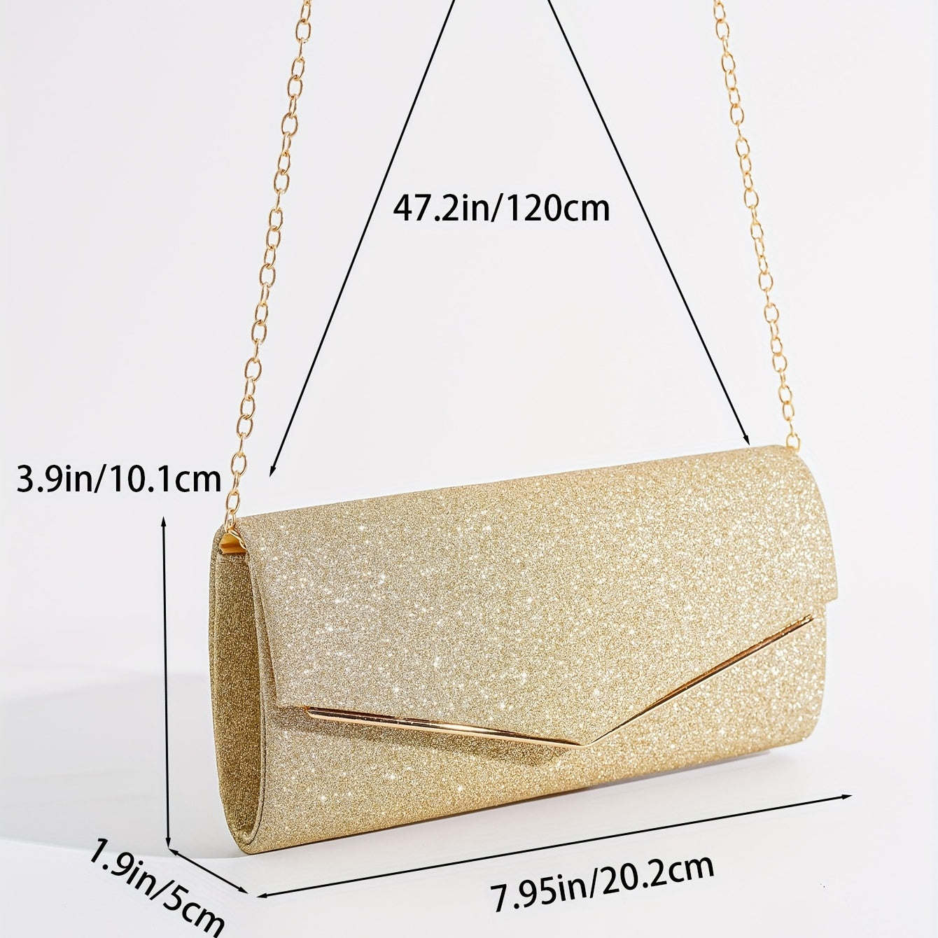 Elegant Evening Clutch/Wallet for Women - Durable, Magnetic, Versatile for Party & Occasion with Polyester Lining