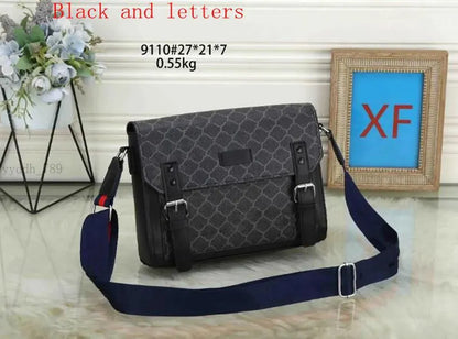 Fashion Mens print Shoulder Bags Man Genuine Leather Briefcases Bolsas Messenger Bag Wedding Dress business Crossbody Bag Handbags