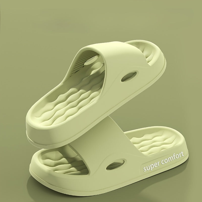 Comfortable Letter Design Slides - Soft, Breathable, Open-Toe, Casual Shoes for Indoor Home Use - Relaxing, Slip-Resistant, Easy to Wear