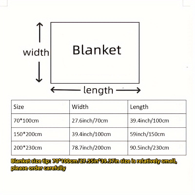 1 Piece Of Flannel Blanket, Beautiful, Comfortable And Warm Cover, Suitable For Sofa, Bed, Car, Office, Pet, Birthday And Christmas Gifts