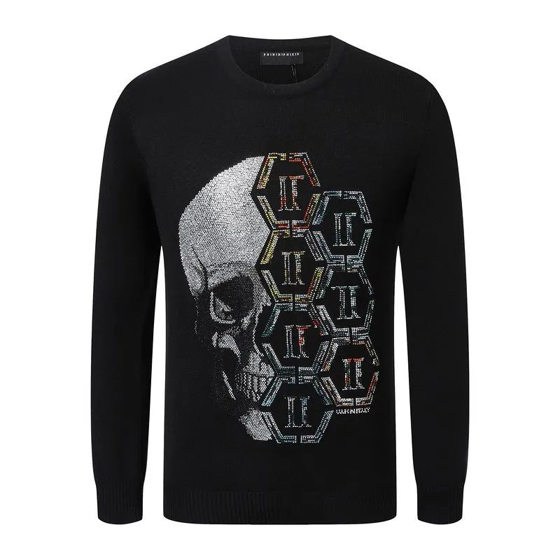 Rhinestone Plein Philipps Loose Designer men women hoodies hoody pullover sweatshirts loose long sleeve jumper men's PP Skull sweaters Tops clothing with printing