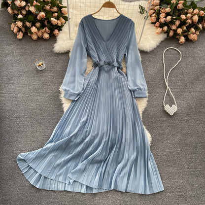 VAKKV Cute V Neck Short Dress Fashion Dress P304
