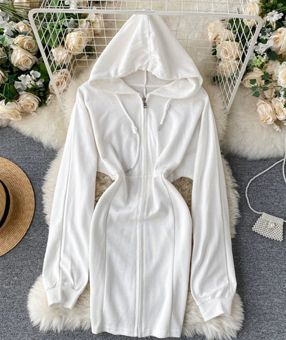 VAKKV Cute Hoodie Casual Dress P296