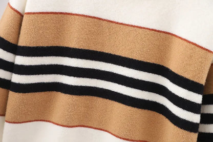 Spring New Baby Boys Girls Sweaters Turtleneck Striped Baby Kids Sweaters Soft Warm Long Sleeve Turtleneck Winter Sweaters