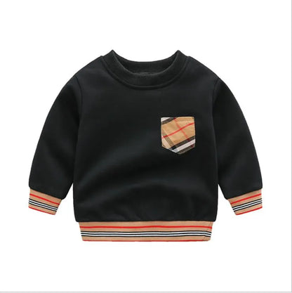 Baby Boys Girls Sweaters Sweatshirts Pullover Spring Autumn Kids Long Sleeve Sweatshirts Children Cotton Top